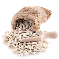 Image showing White beans bag