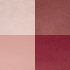 Image showing Set of pink leather samples