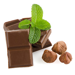 Image showing Chocolate parts