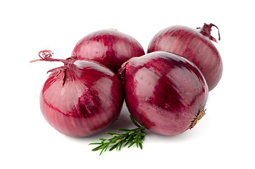 Image showing Red onions