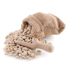 Image showing White beans bag