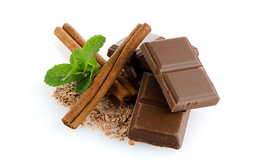 Image showing Chocolate parts