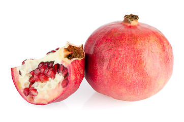 Image showing Ripe pomegranate fruit