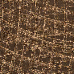 Image showing Brown leather texture closeup