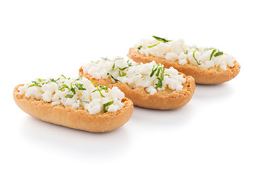 Image showing Crispbread with fromage