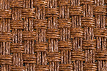 Image showing Brown wicker texture