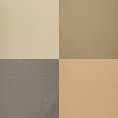 Image showing Set of beige leather samples