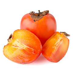 Image showing Persimmon with slice