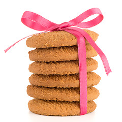 Image showing Festive wrapped biscuits