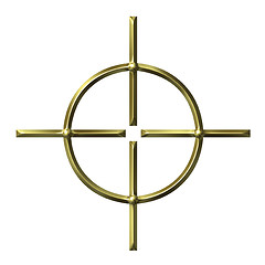 Image showing 3D Golden Target