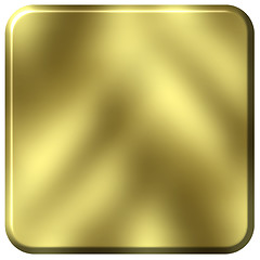 Image showing 3D Golden Square with rounded edges