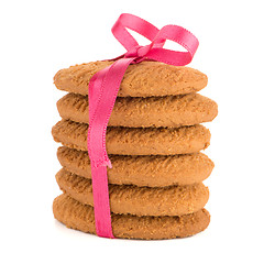 Image showing Festive wrapped biscuits
