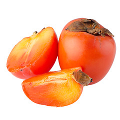 Image showing Persimmon with slice