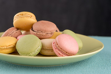 Image showing Colorful macaroons