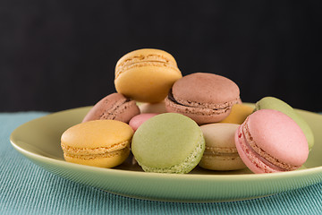 Image showing Colorful macaroons