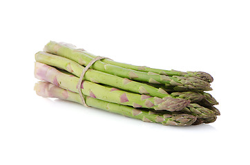 Image showing Fresh green asparagus