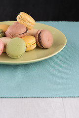 Image showing Colorful macaroons