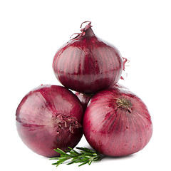 Image showing Red onions