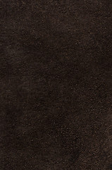 Image showing Brown leather texture closeup