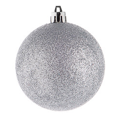 Image showing Silver christmas ball