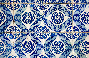 Image showing Ornamental old typical tiles