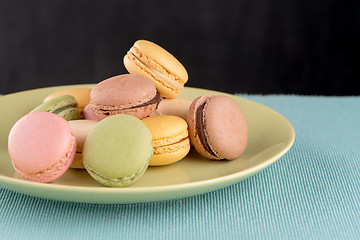 Image showing Colorful macaroons