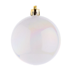 Image showing White Christmas bauble