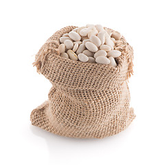 Image showing White beans bag