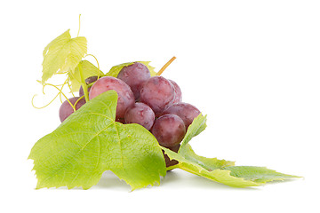 Image showing Bunch of red grapes