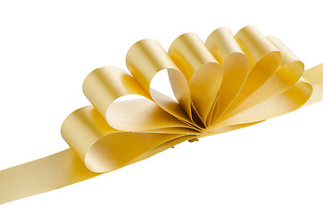 Image showing Yellow gift bow