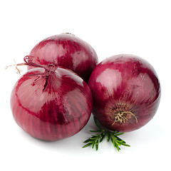 Image showing Red onions