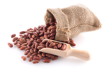 Image showing Red beans bag