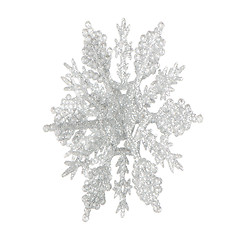 Image showing Plastic silver color snowflake