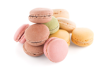 Image showing Colorful French Macarons