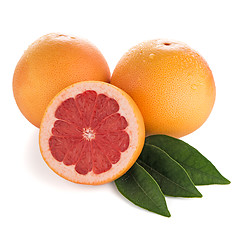 Image showing Ripe red grapefruit