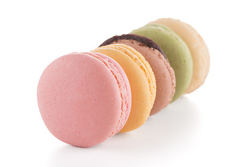 Image showing Colorful French Macarons