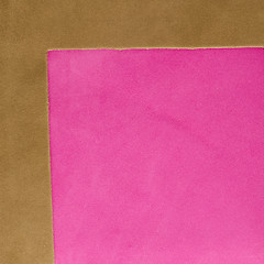 Image showing Brown and pink leather texture closeup