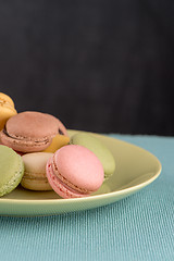 Image showing Colorful macaroons