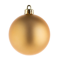 Image showing Golden christmas ball