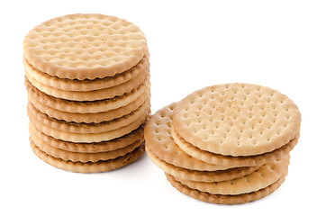 Image showing Sandwich biscuits with chocolate filling