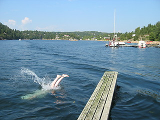 Image showing Bathing