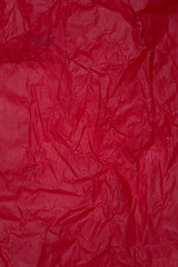 Image showing Crumpled red paper