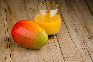 Image showing Fresh mango juice