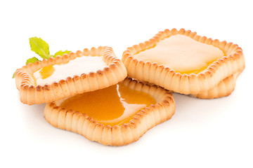 Image showing Lime jam tartlets