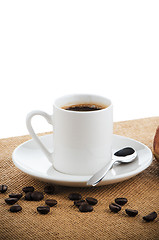 Image showing Cup of black coffee 