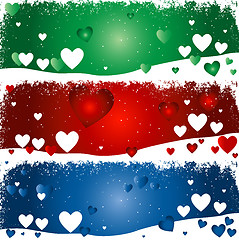 Image showing hearts background