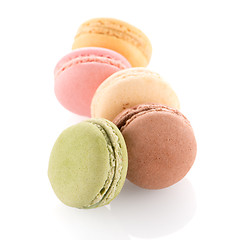 Image showing Colorful French Macarons