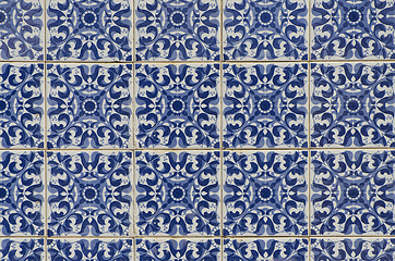 Image showing Ornamental old typical tiles