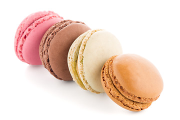 Image showing Colorful French Macarons