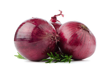 Image showing Red onions